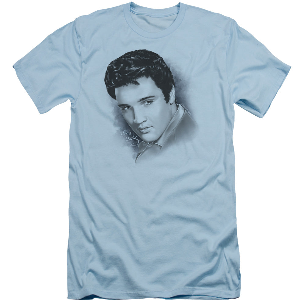 Elvis Presley - Dreamy - Short Sleeve Adult 30/1 - Light Blue T-shirt