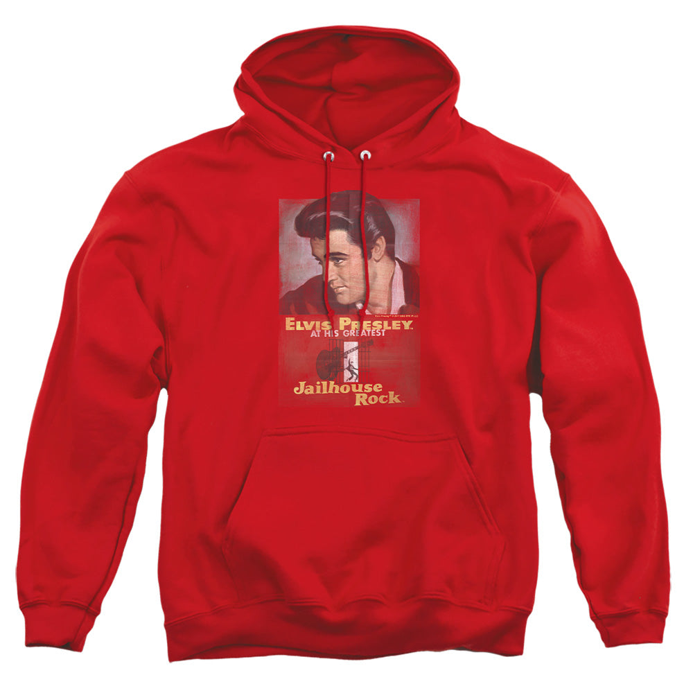 Elvis Presley - Jailhouse Rock Poster - Adult Pull-over Hoodie - Red