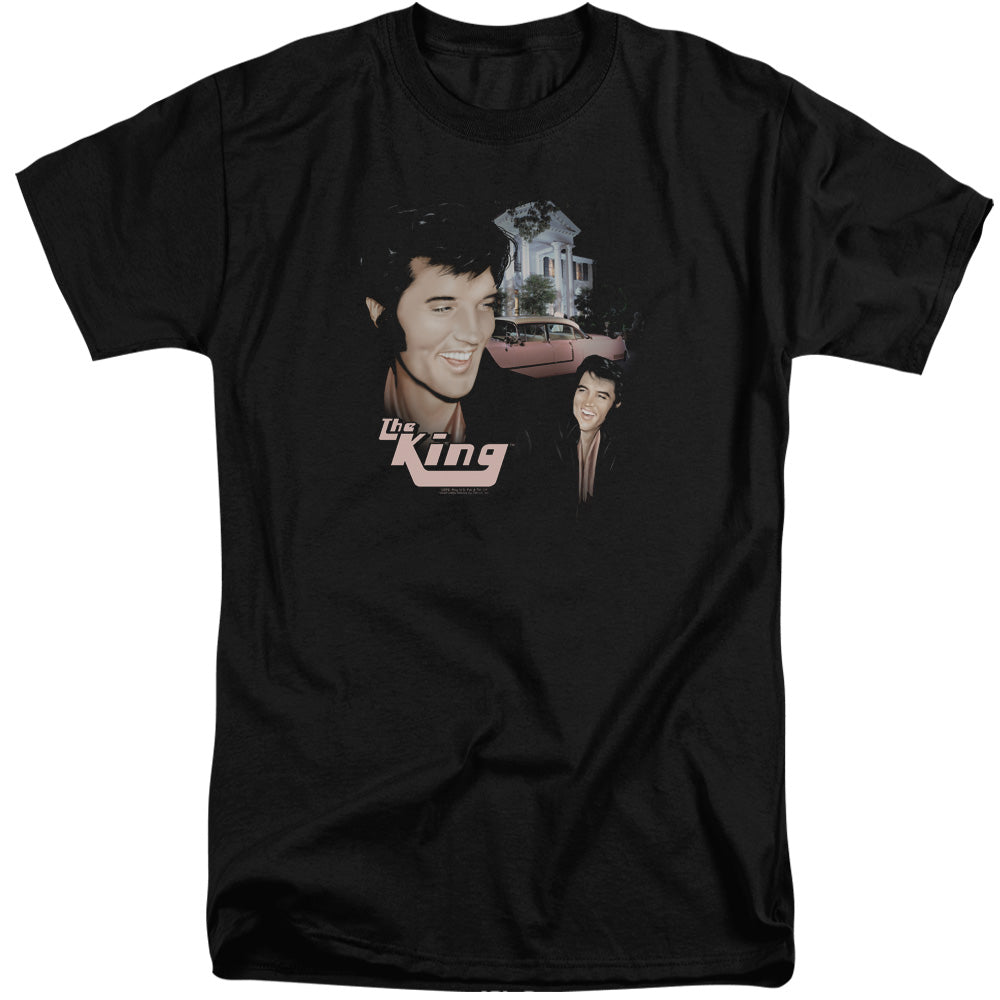 Elvis Presley - Home Sweet Home - Short Sleeve Adult Tall - Black T-shirt