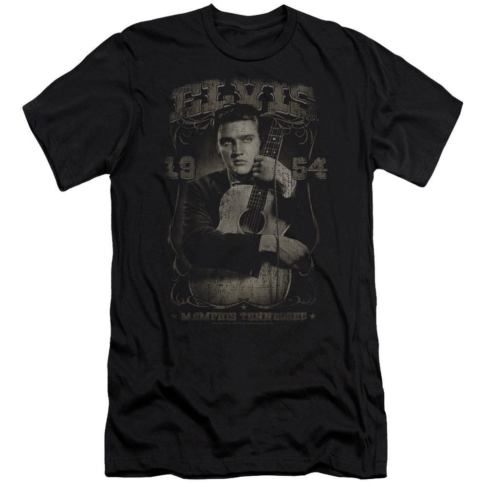 Elvis Presley - 1954 - Short Sleeve Adult 30/1 - Black T-shirt