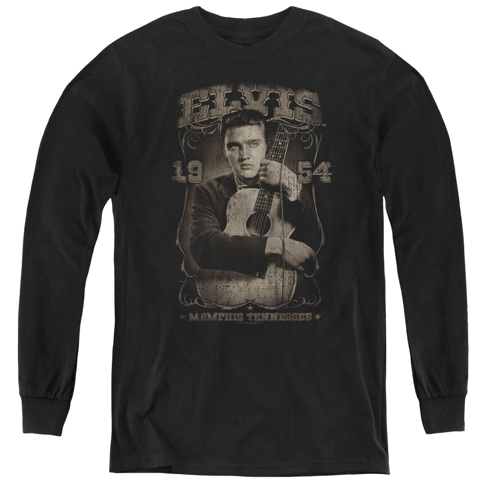 Elvis Presley - 1954 - Youth Long Sleeve Tee - Black