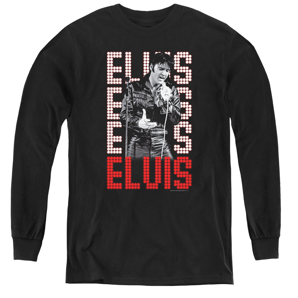 Elvis Presley - 1968 - Youth Long Sleeve Tee - Black