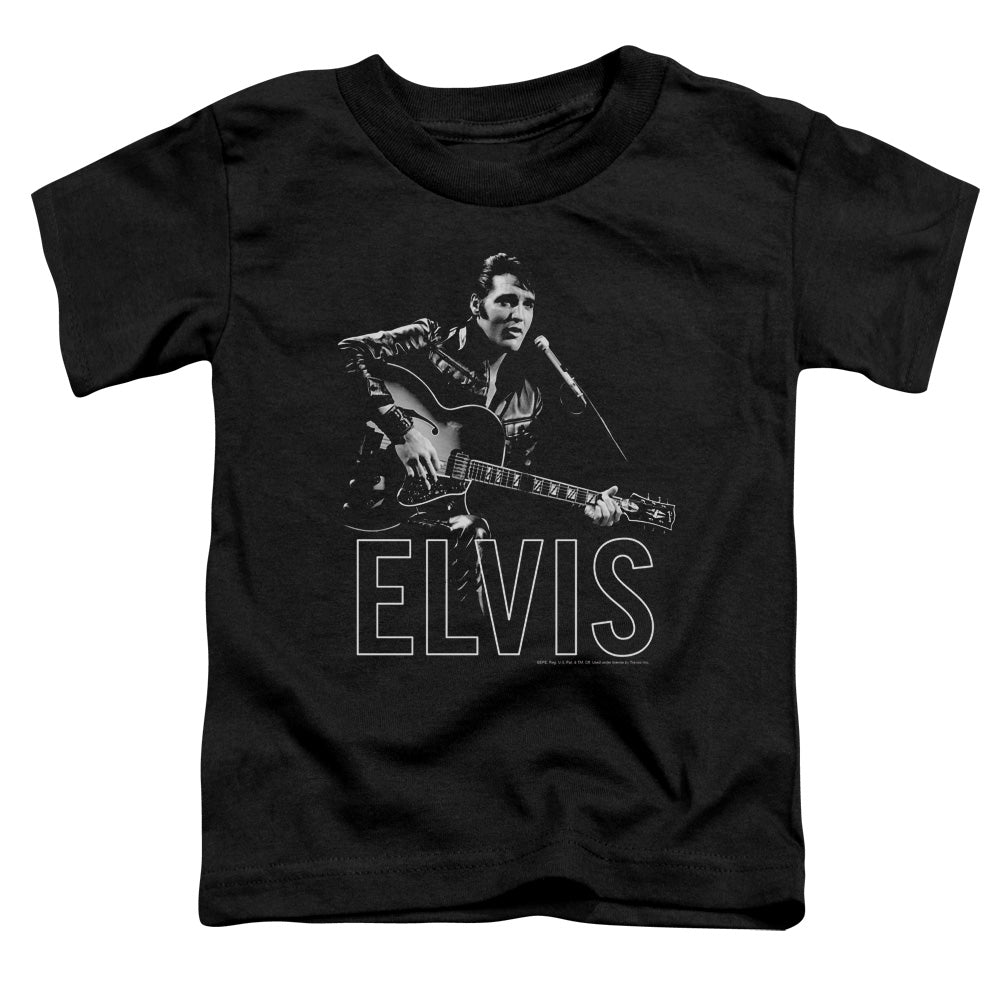 ELVIS PRESLEY GUITAR IN HAND - S/S TODDLER TEE - BLACK - T-Shirt