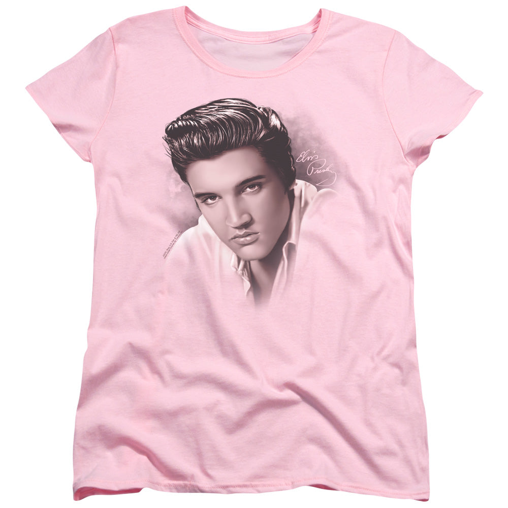 ELVIS PRESLEY THE STARE - S/S WOMENS TEE - PINK T-Shirt