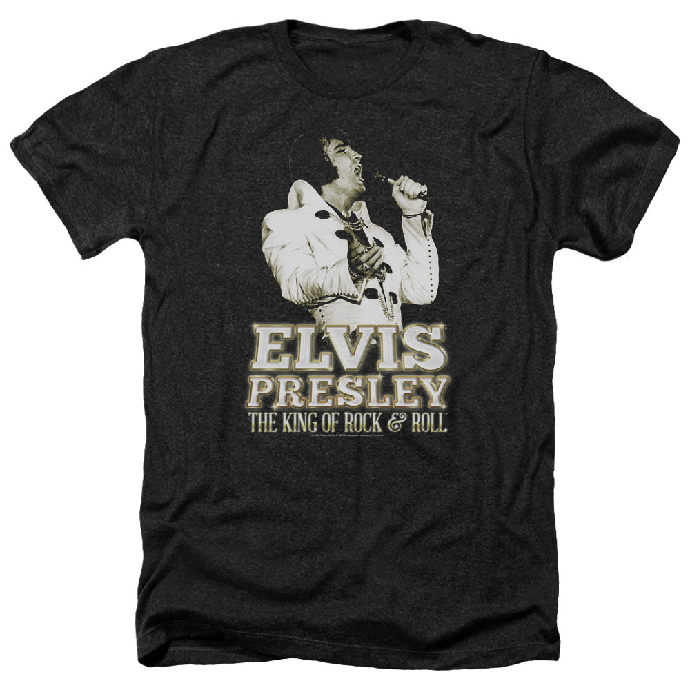 Elvis Presley - Golden - Adult Heather-black