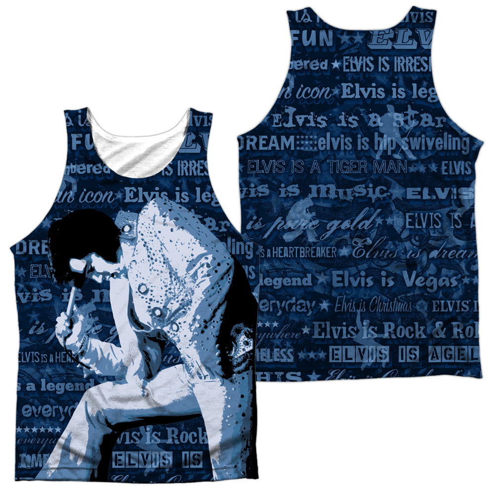 Elvis Presley - Is Everything - Adult 100% Poly Tank Top - White