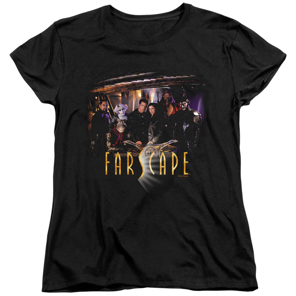 Farscape - Cast - Short Sleeve Womens Tee - Black T-shirt