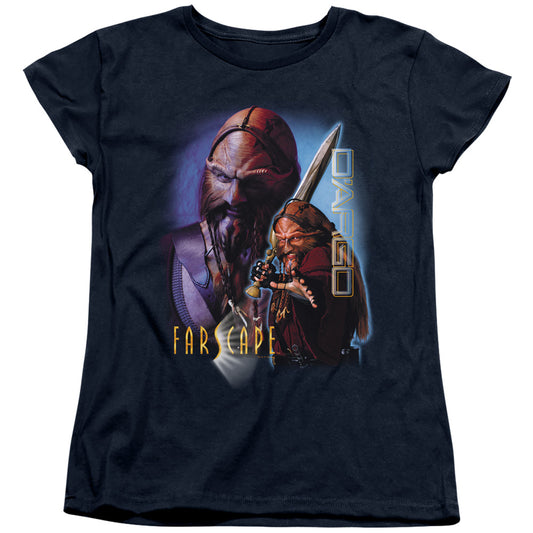 Farscape - Dargo - Short Sleeve Womens Tee - Navy T-shirt