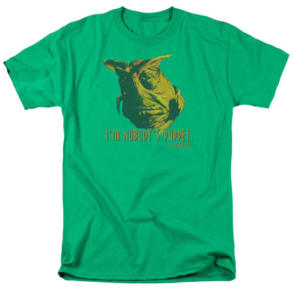 Farscape - Nobodys Puppet - Short Sleeve Adult 18/1 - Kelly Green T-shirt