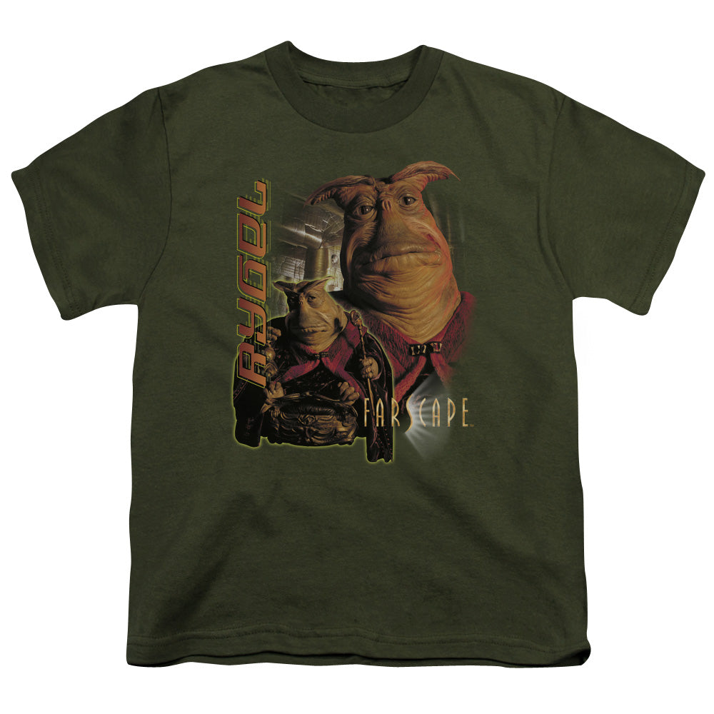 Farscape - Rygel - Short Sleeve Youth 18/1 - Military Green T-shirt