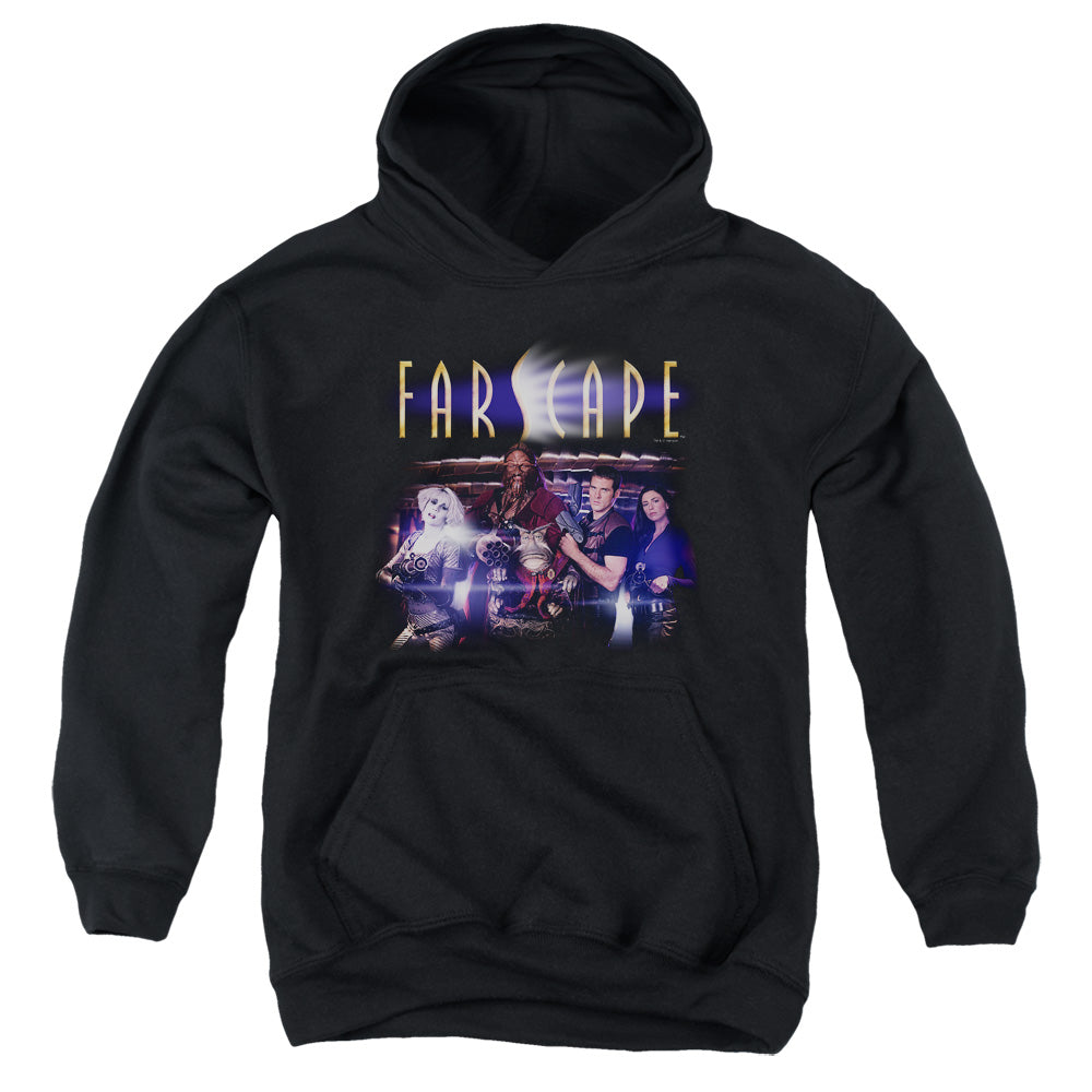 Farscape Flarescape-youth Pull-over Hoodie - Black