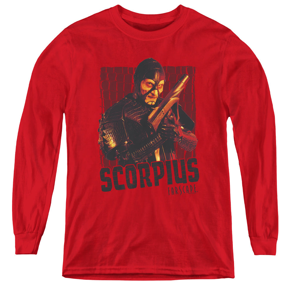 Farscape - Scorpius - Youth Long Sleeve Tee - Red