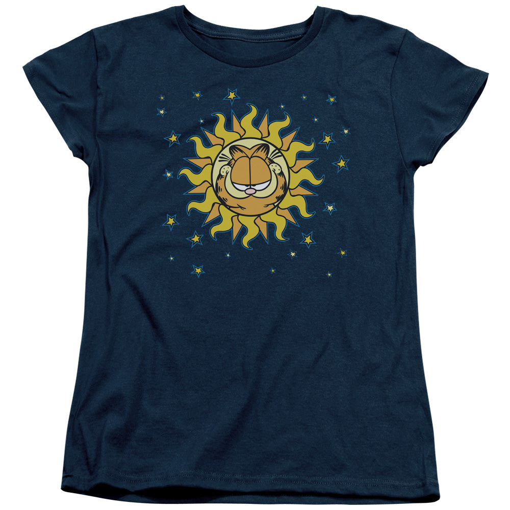 Garfield - Celestial - Short Sleeve Womens Tee - Navy T-shirt