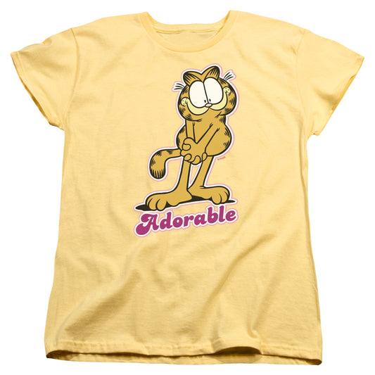 Garfield - Adorable - Short Sleeve Womens Tee - Banana T-shirt