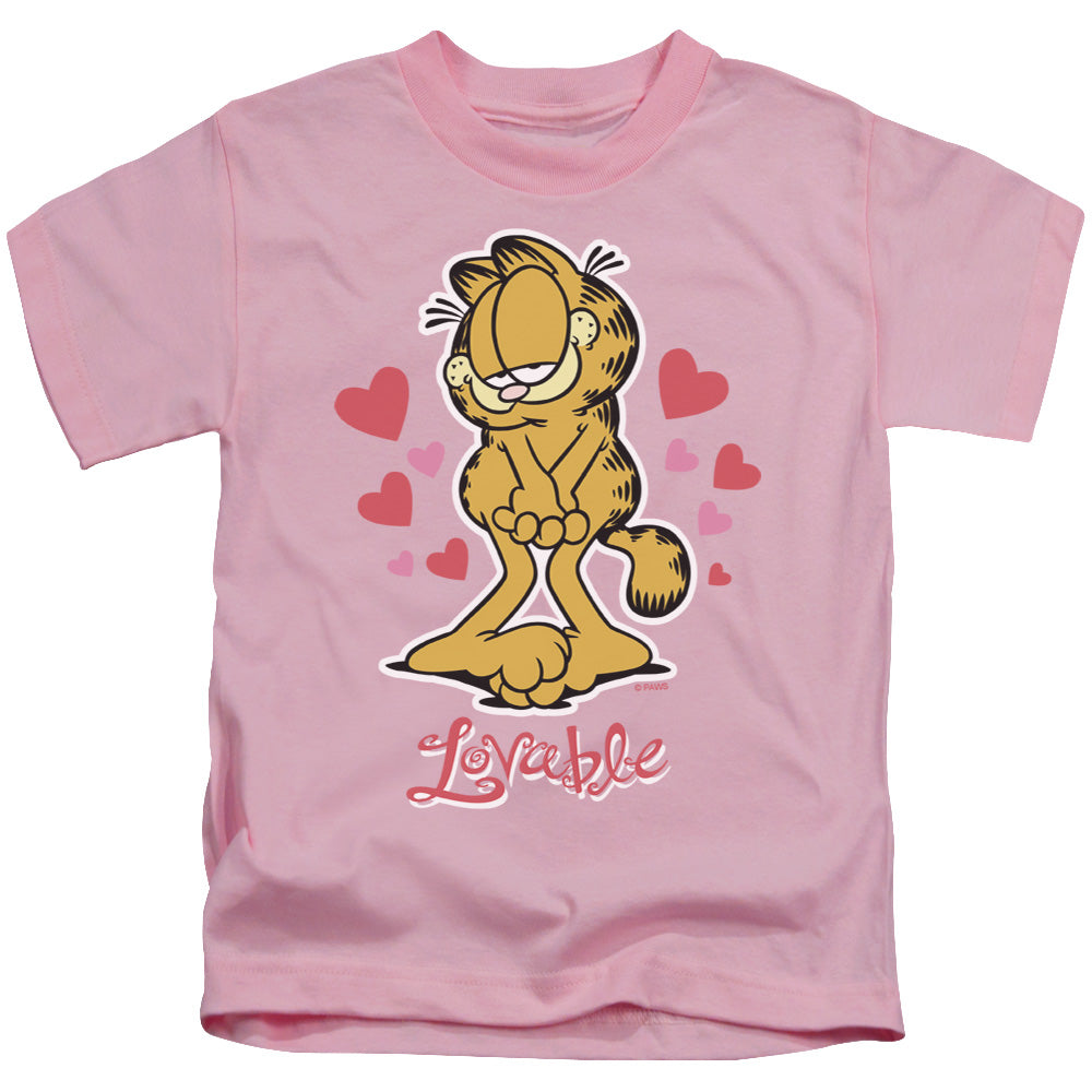 Garfield - Lovable - Short Sleeve Juvenile 18/1 - Pink T-shirt