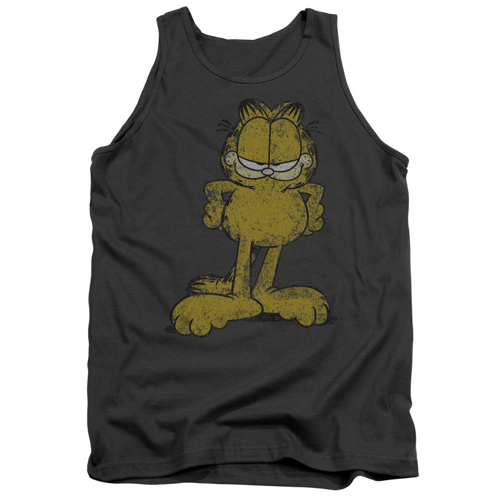 Garfield - Big Ol Cat - Adult Tank - Charcoal