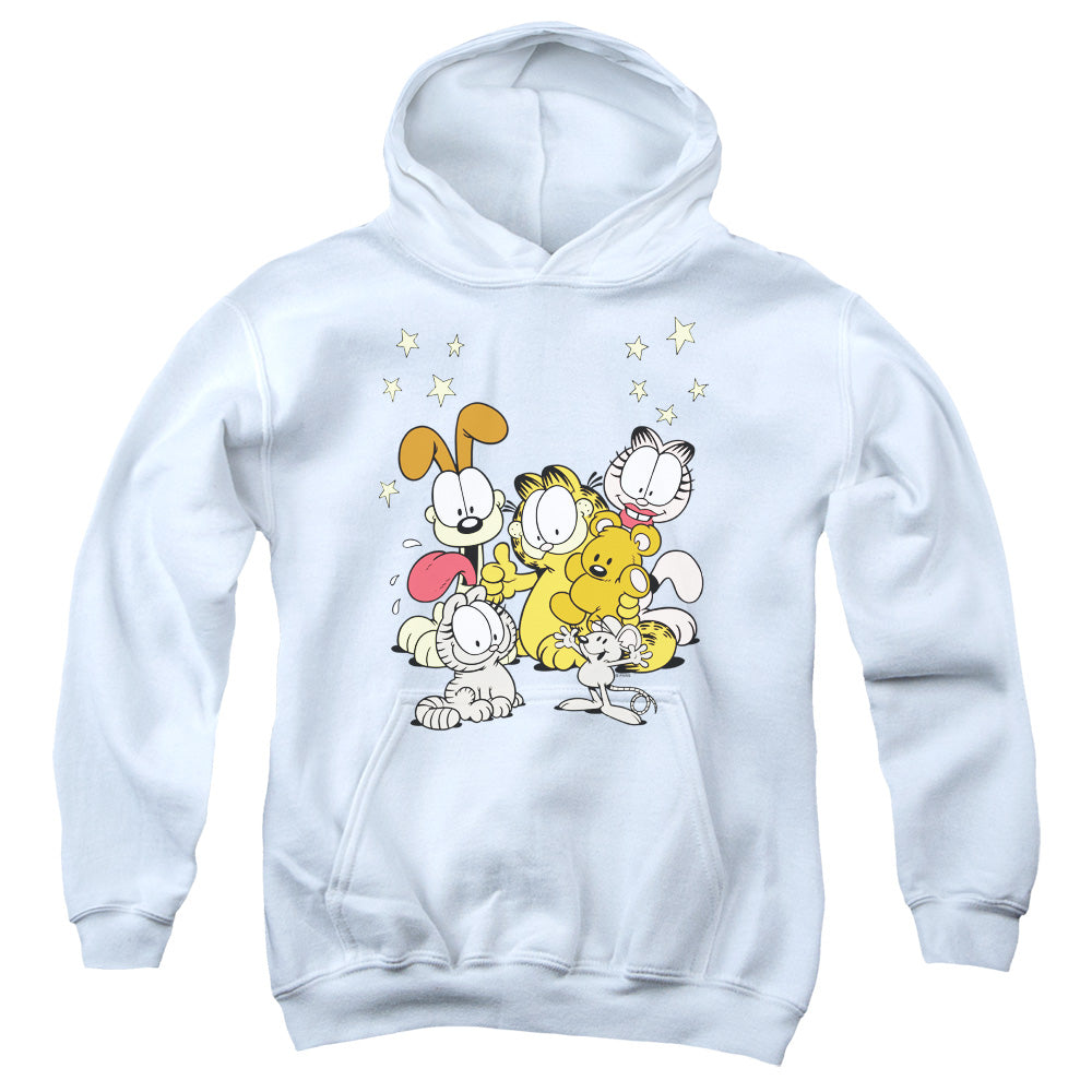 Garfield Friends Are Best-youth Pull-over Hoodie - White