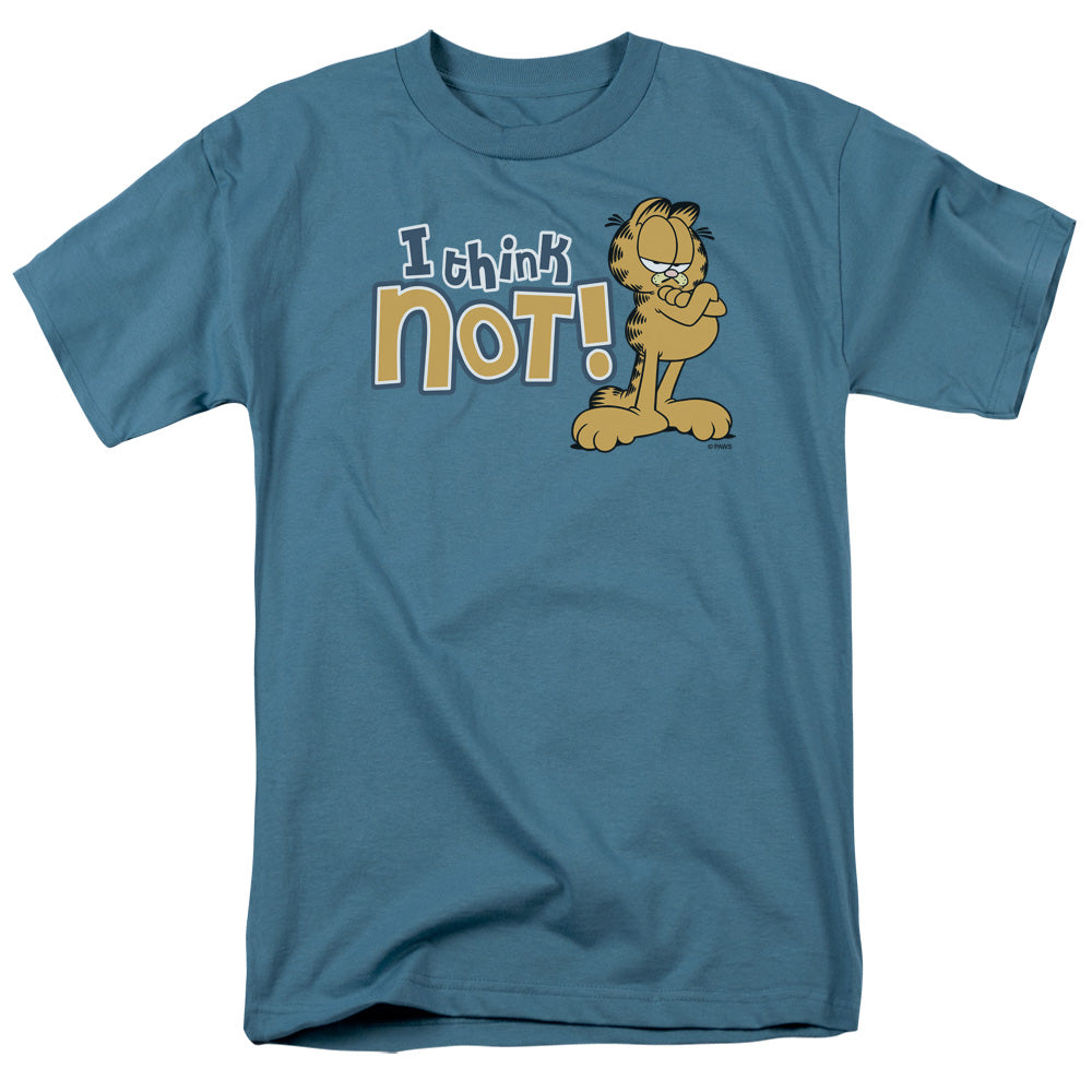 Garfield - I Think Not - Short Sleeve Adult 18/1 - Slate T-shirt