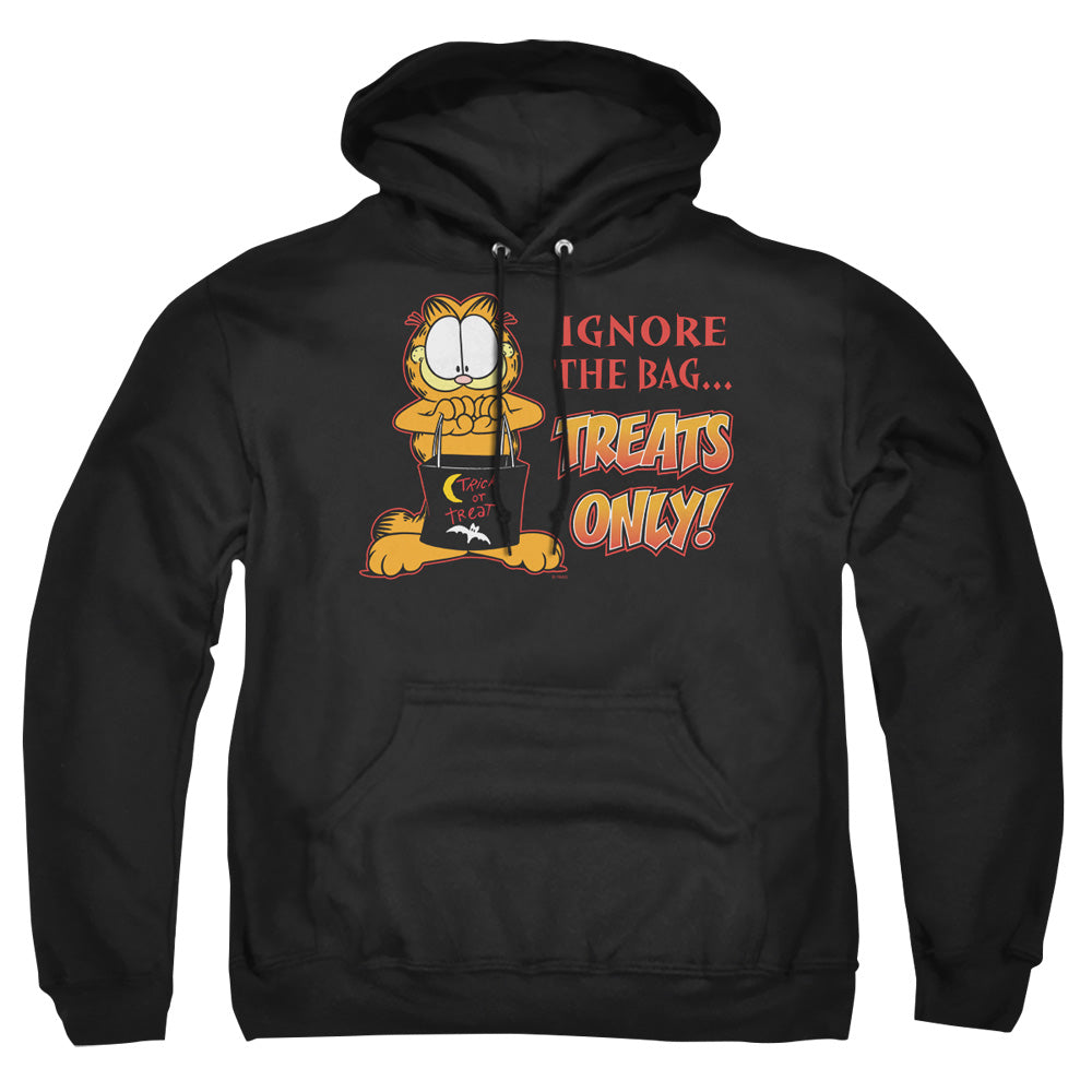 Garfield - Treats Only - Adult Pull-over Hoodie - Black