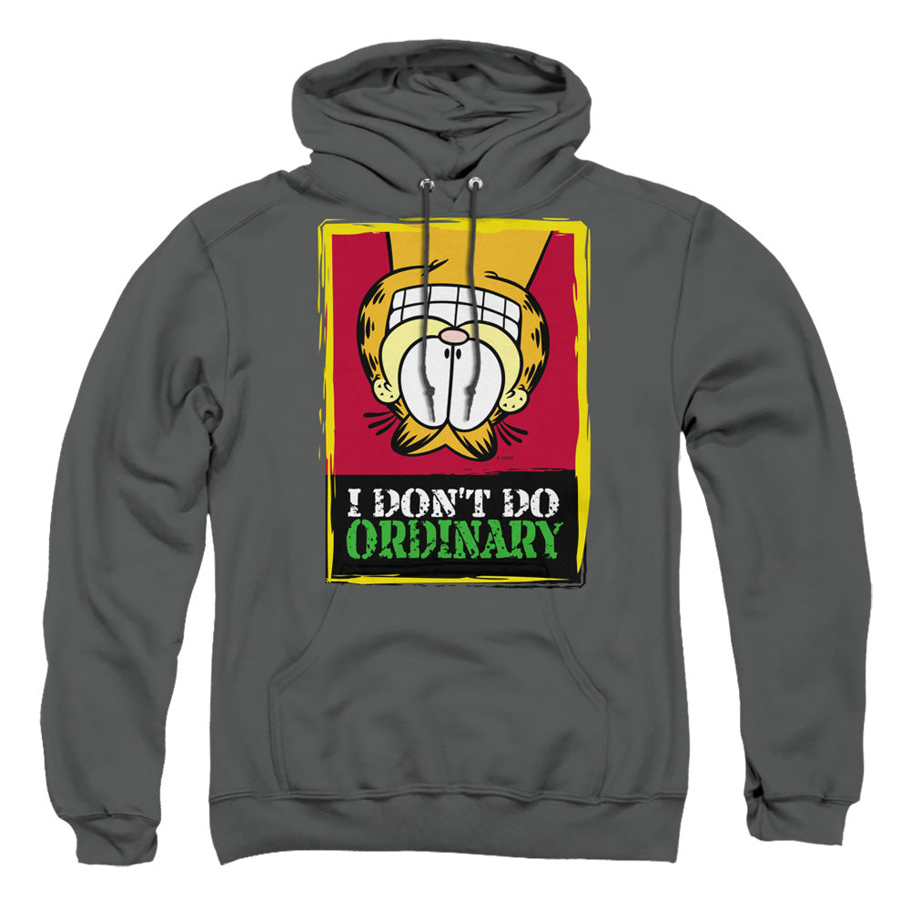 Garfield - I Don&#39;t Do Ordinary - Adult Pull-over Hoodie - Charcoal