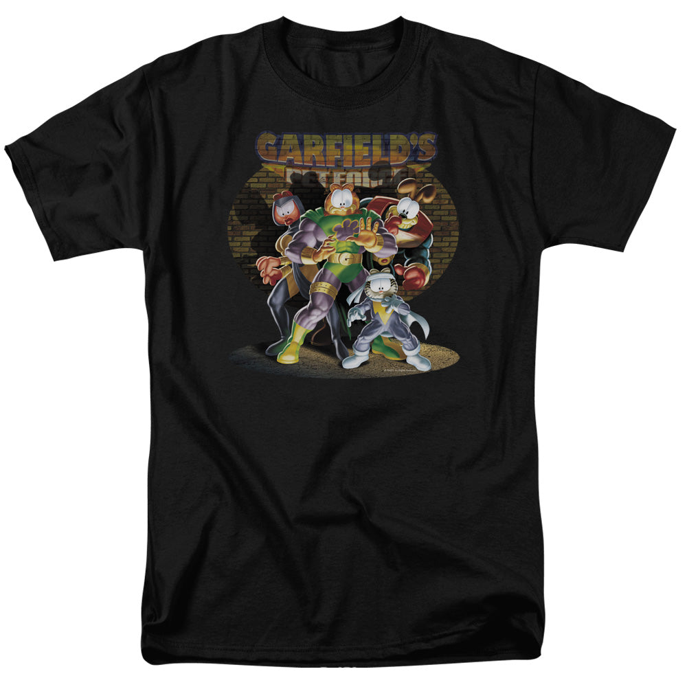 Garfield - Spotlight - Short Sleeve Adult 18/1 - Black T-shirt