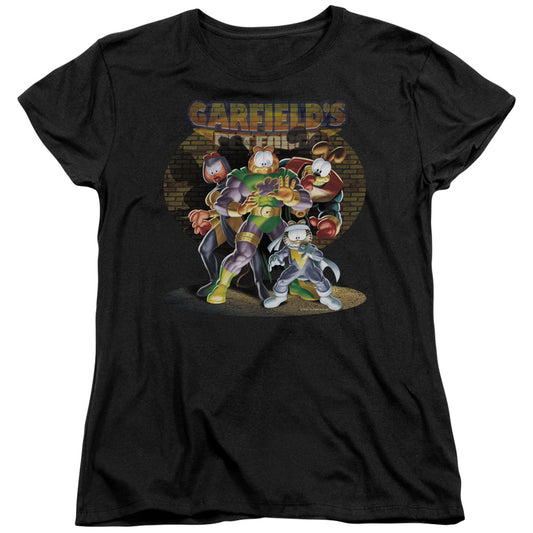 Garfield - Spotlight - Short Sleeve Womens Tee - Black T-shirt