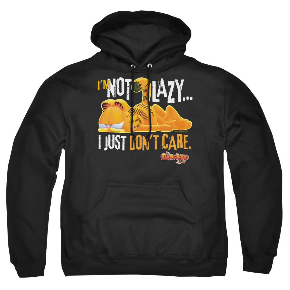 Garfield - Not Lazy - Adult Pull-over Hoodie - Black