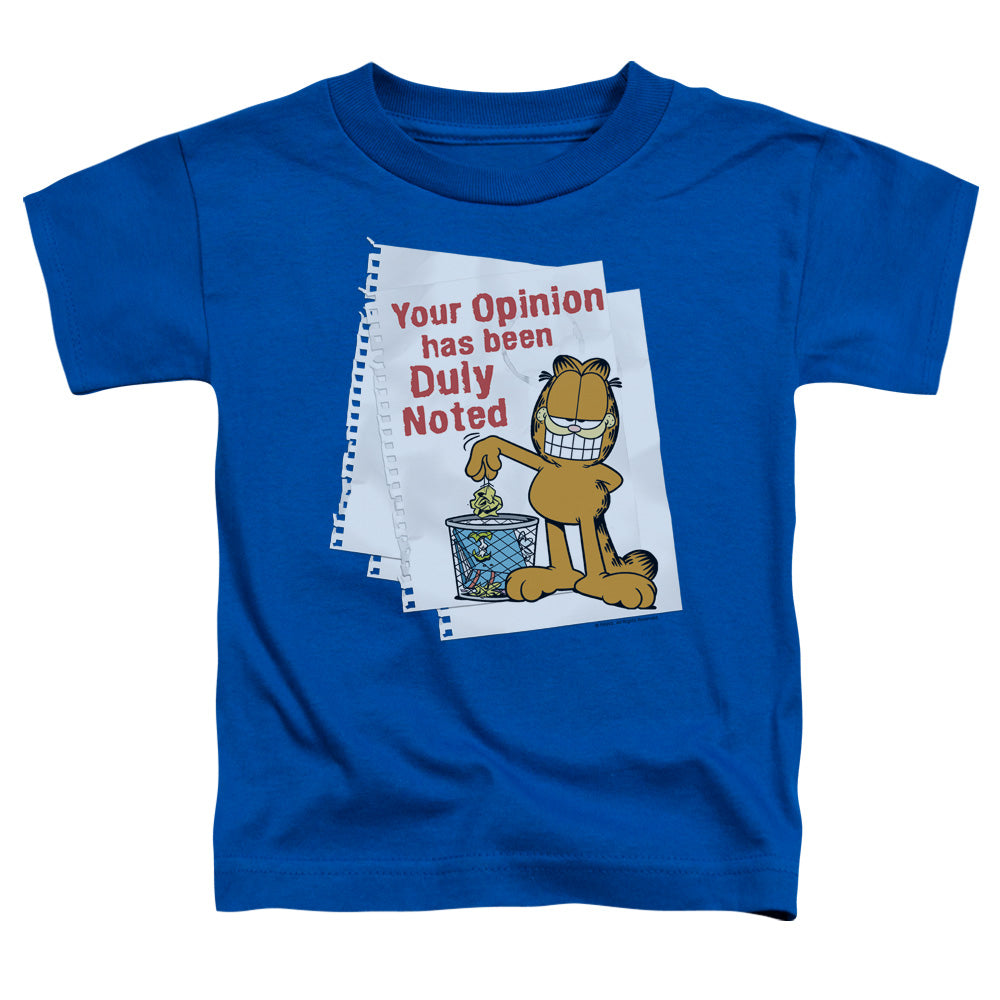 GARFIELD DULY NOTED - S/S TODDLER TEE - ROYAL BLUE - T-Shirt