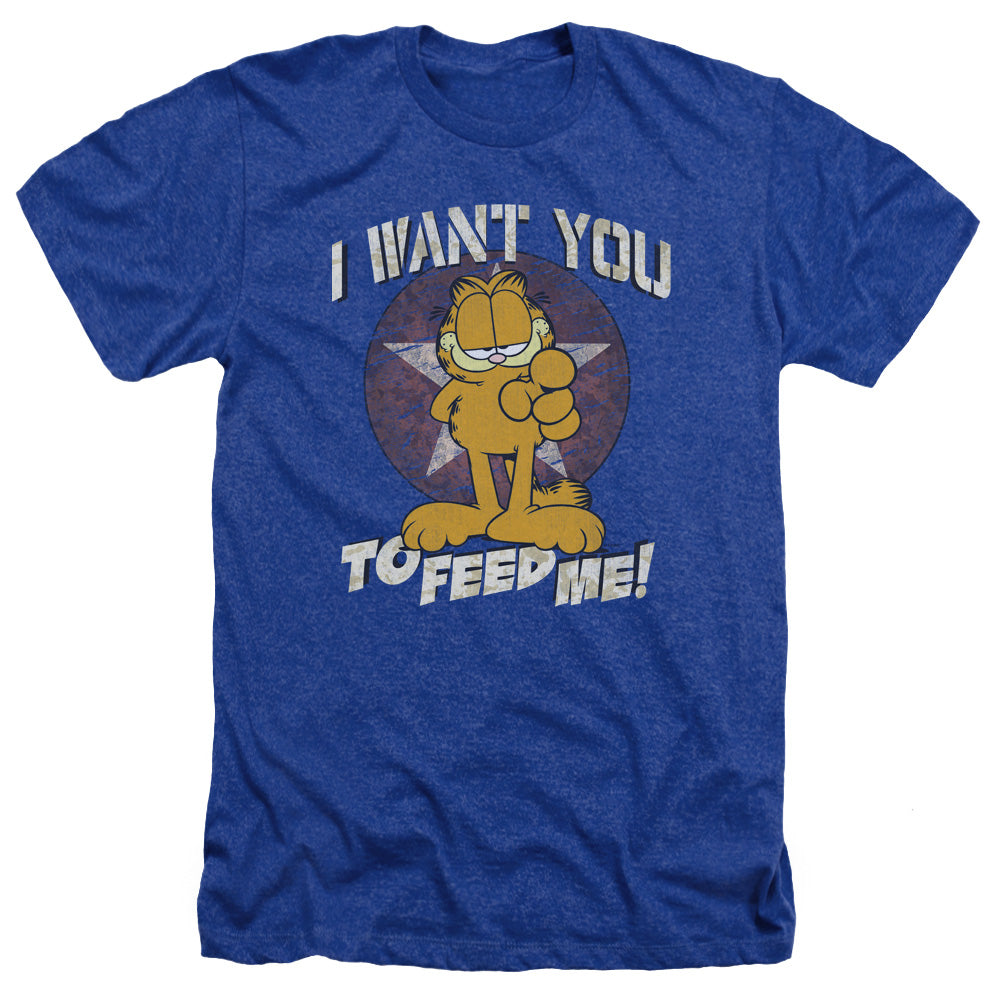 Garfield - I Want You - Adult Heather - Royal Blue