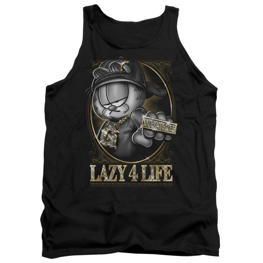 Garfield - Lazy 4 Life - Adult Tank - Black