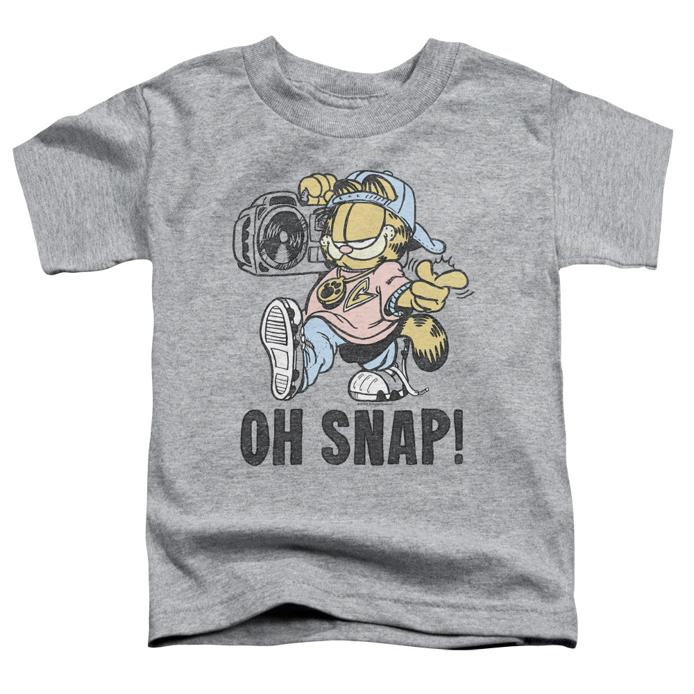 Garfield - Oh Snap - Short Sleeve Toddler Tee - Athletic Heather T-shirt