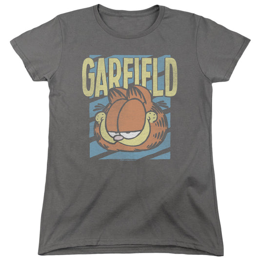 Garfield - Rad Garfield - Short Sleeve Womens Tee - Charcoal T-shirt