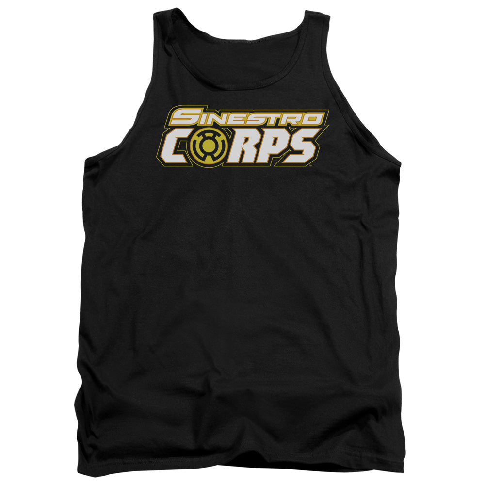 Green Lantern - Sinestro Corps Logo - Adult Tank - Black