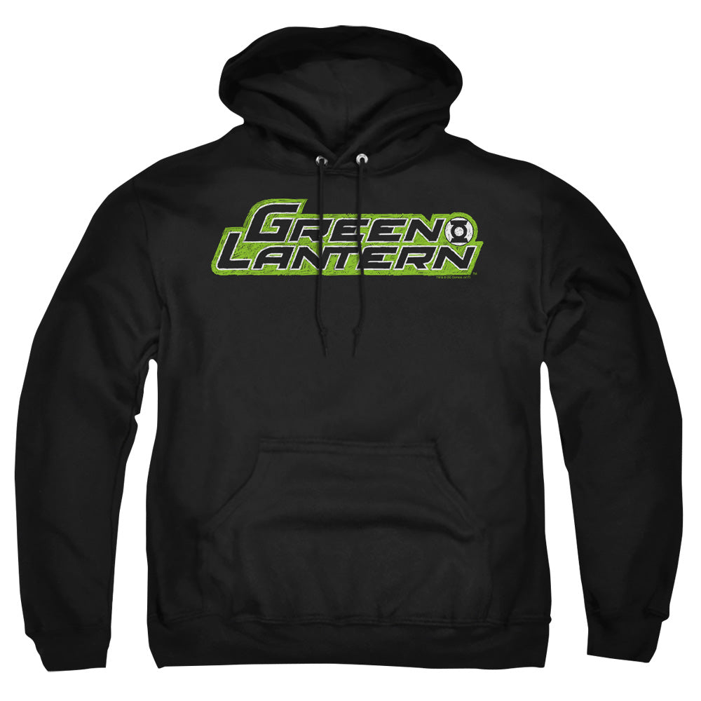 Green Lantern - Scribble Title - Adult Pull-over Hoodie - Black