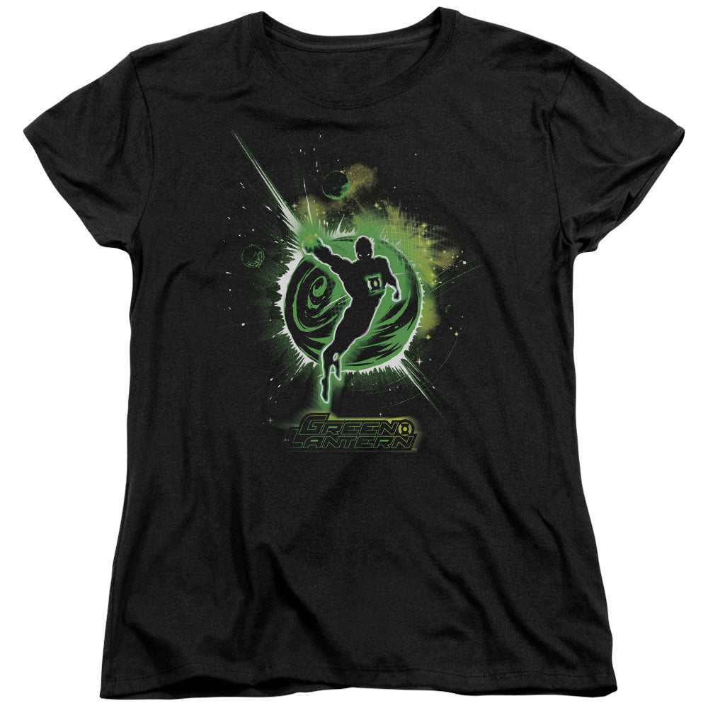 GREEN LANTERN SHADOW LANTERN - S/S WOMENS TEE - BLACK T-Shirt