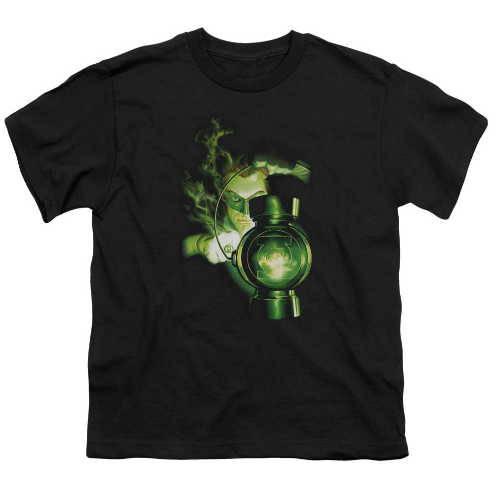 Green Lantern - Lantern Light - Short Sleeve Youth 18/1 - Black T-shirt