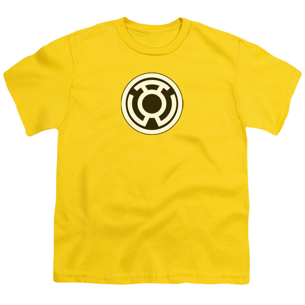 Green Lantern - Sinestro Corps Logo - Short Sleeve Youth 18/1 - Yellow T-shirt