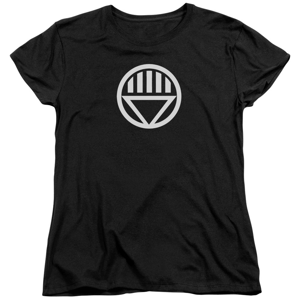 Green Lantern - Black Lantern Logo - Short Sleeve Womens Tee - Black T-shirt