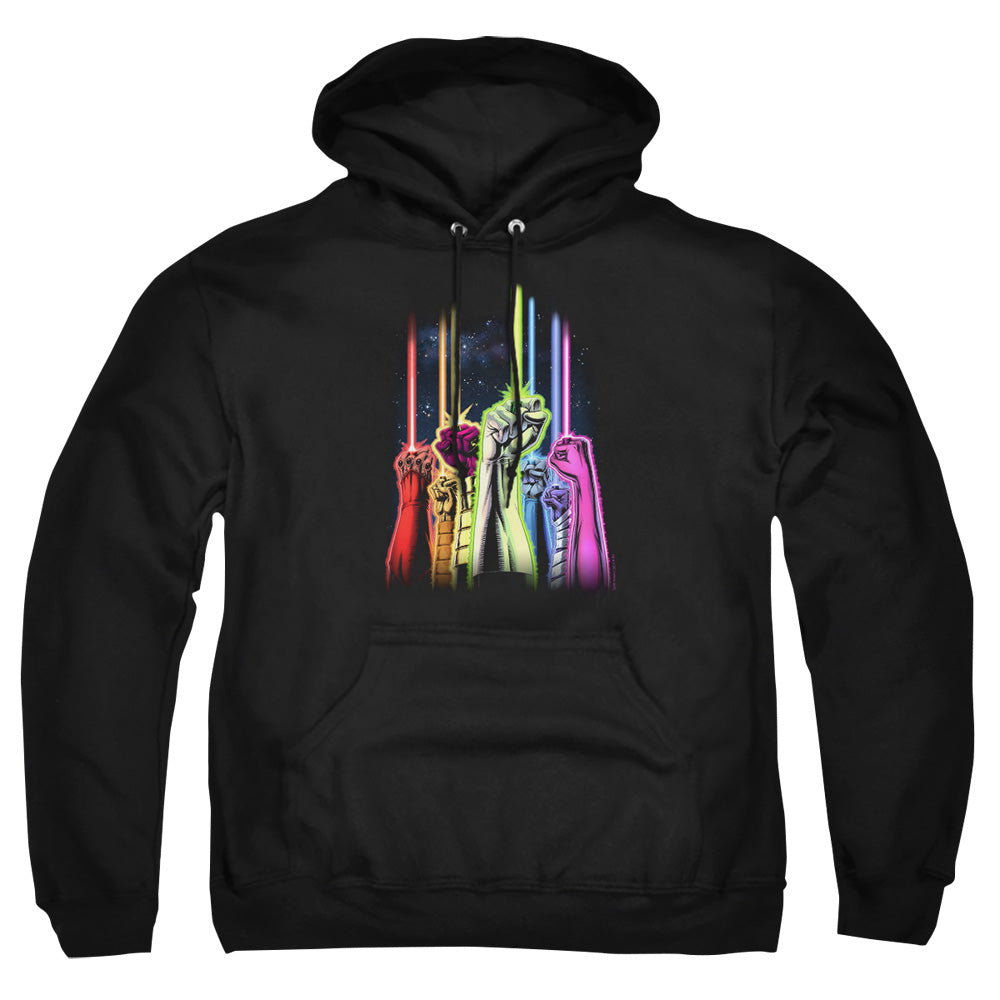 Green Lantern - Rainbow Corps - Adult Pull-over Hoodie - Black