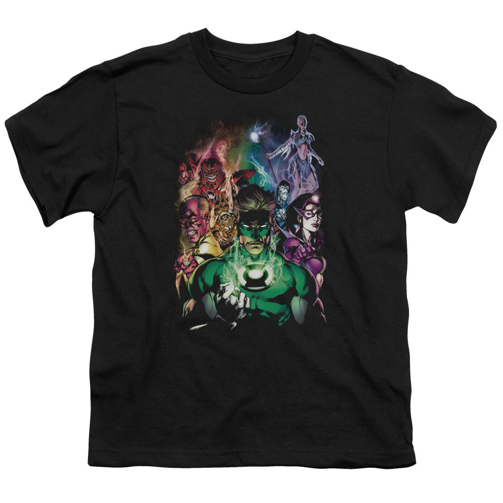 Green Lantern - The New Guardians - Short Sleeve Youth 18/1 - Black T-shirt