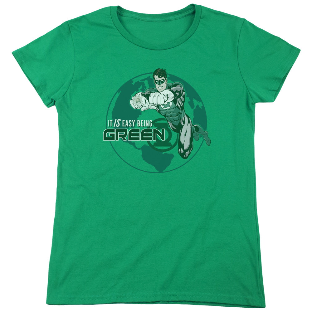 Gl - Easy Being Green - Short Sleeve Womens Tee - Kelly Green T-shirt