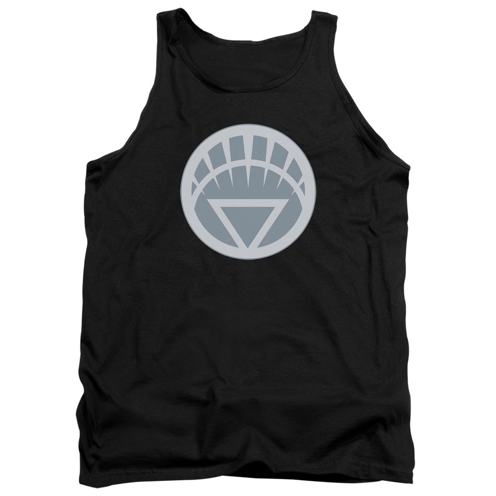 Green Lantern - White Symbol - Adult Tank - Black