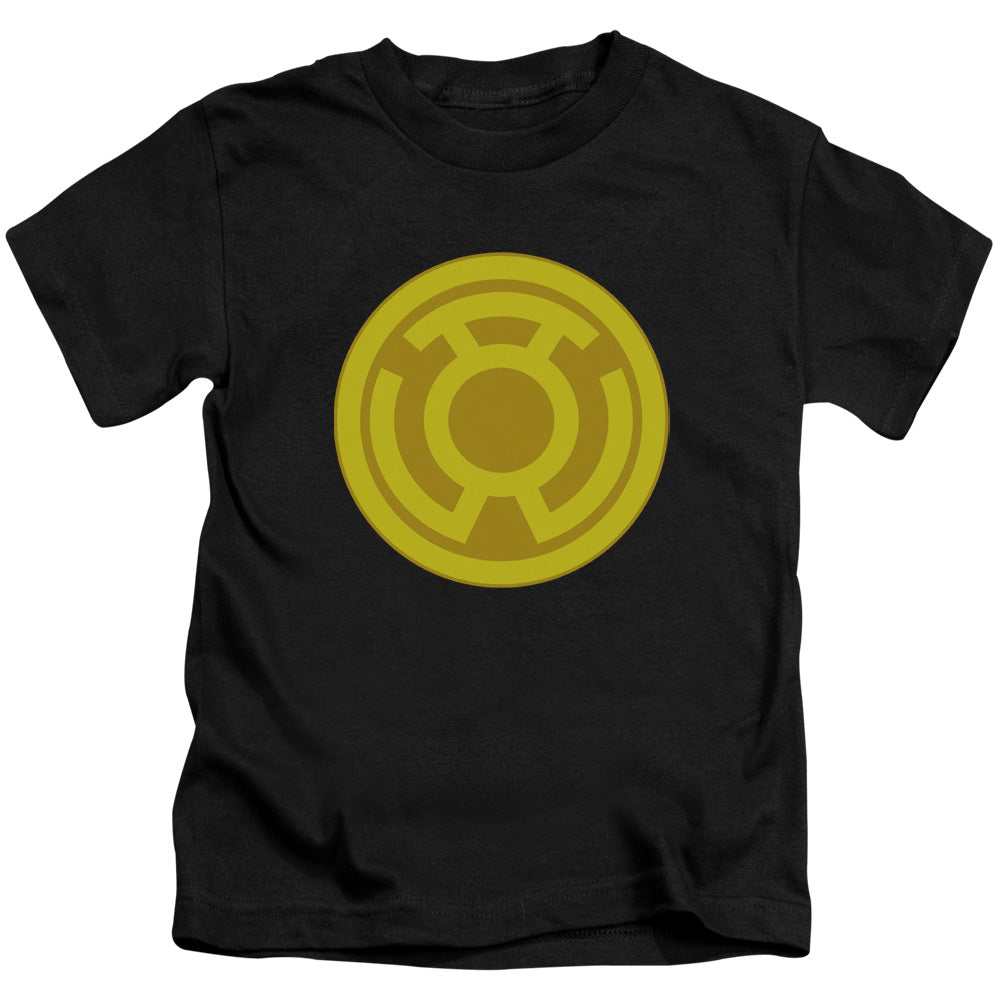 GREEN LANTERN YELLOW SYMBOL - S/S JUVENILE 18/1 - BLACK - T-Shirt