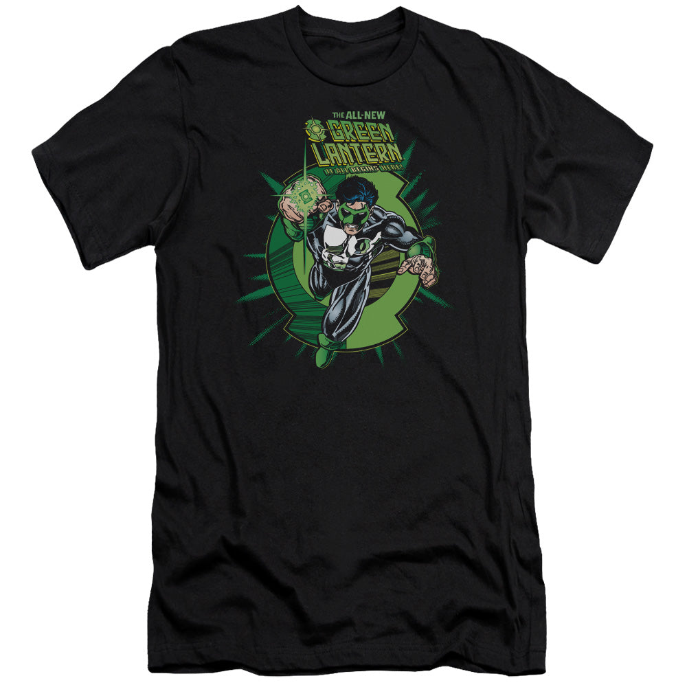 Green Lantern - Rayner Cover - Short Sleeve Adult 30/1 - Black T-shirt