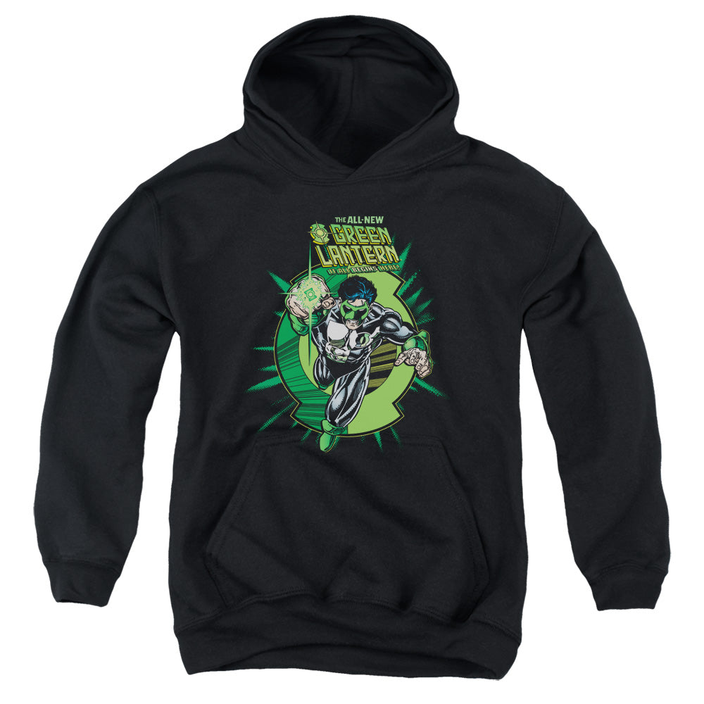 Green Lantern Rayner Cover-youth Pull-over Hoodie - Black