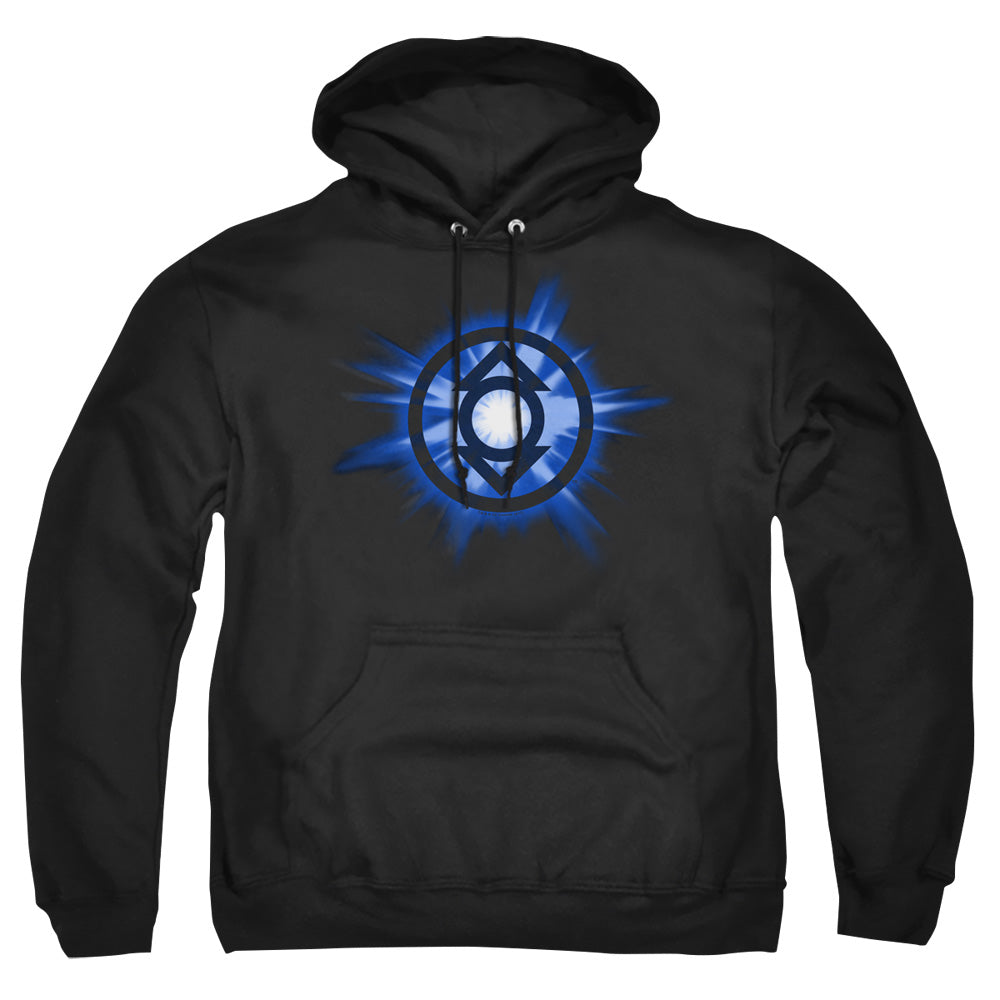 Green Lantern - Indigo Glow - Adult Pull-over Hoodie - Black