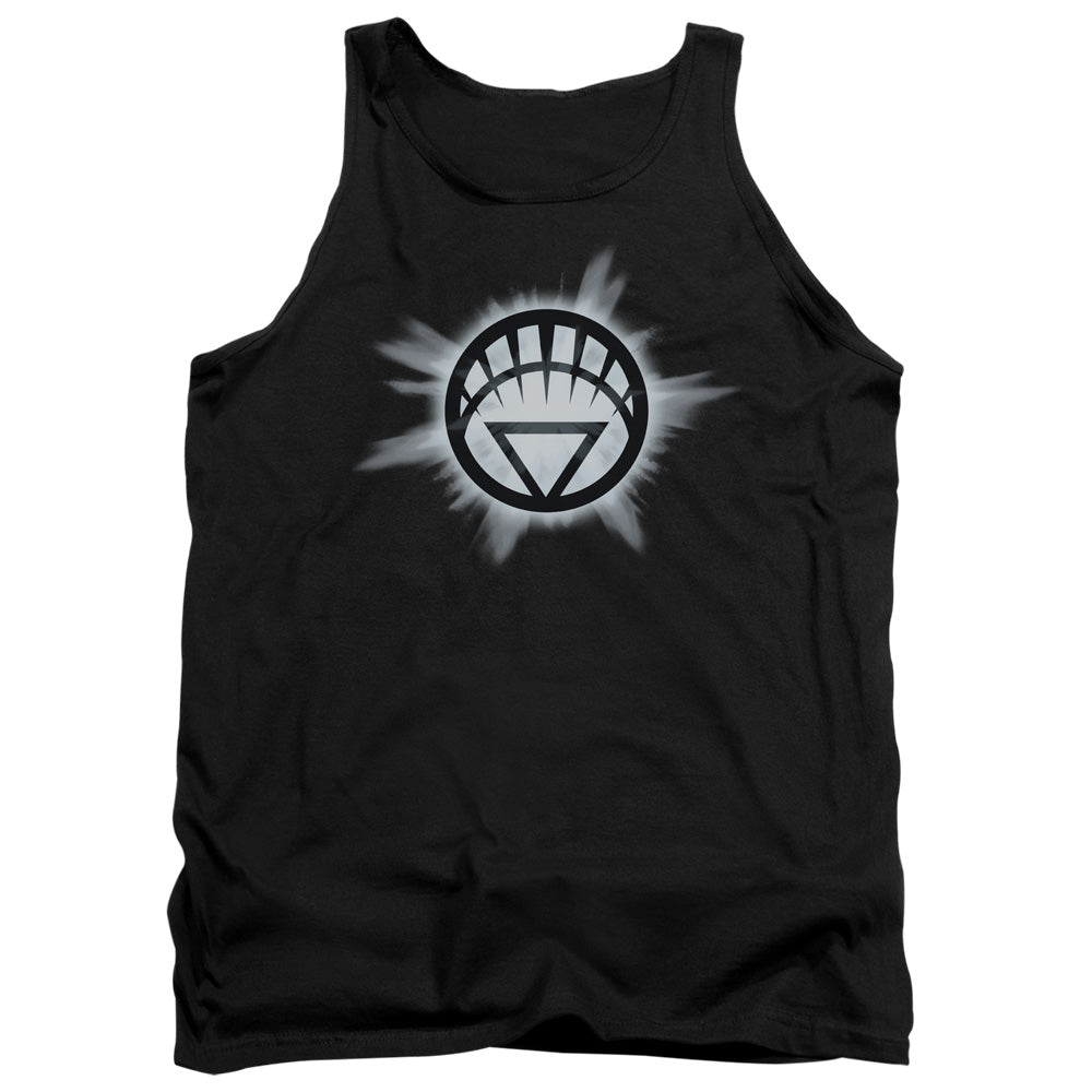 Green Lantern - White Glow - Adult Tank - Black