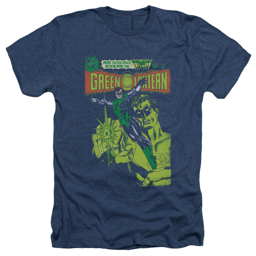 Green Lantern - Vintage Cover - Adult Heather - Navy