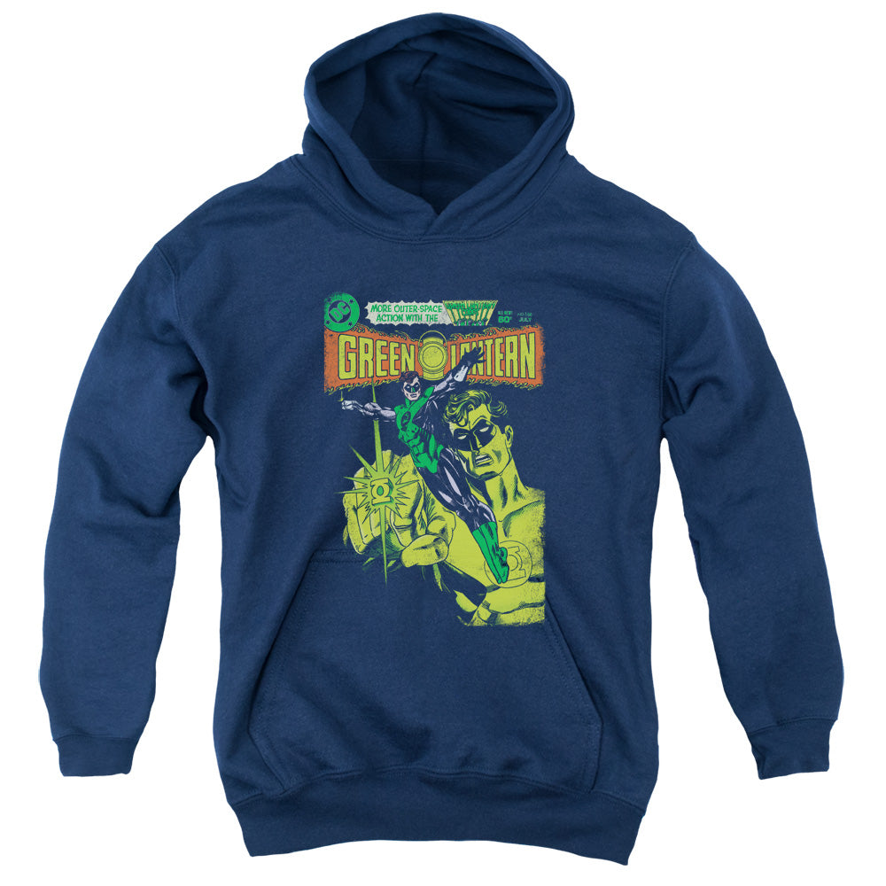 Green Lantern - Vintage Cover - Youth Pull-over Hoodie - Navy