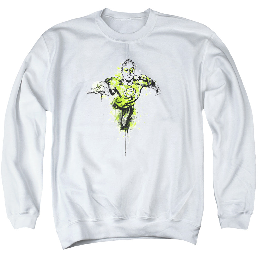 Green Lantern - Inked - Adult Crewneck Sweatshirt - White